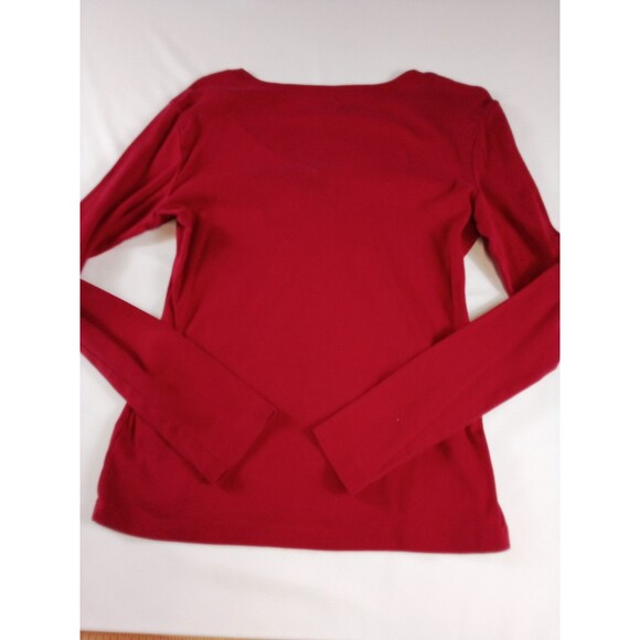 Women's Vintage Style Red Tommy Hilfiger Long Sleeve T-shirts Size Medium‎ - Picture 9 of 13